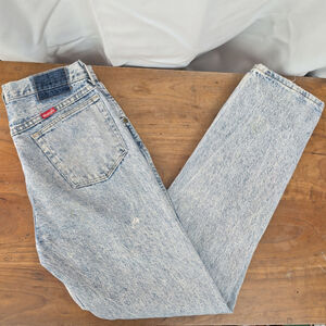 Vintage USA Made Acid Wash Distressed Denim Wrangler Jeans